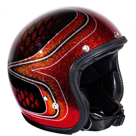 CASCO 70S SUPERFLAKES COLLECTION Red Fish Scales