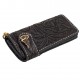 CARTERA 70S Long FLOWER Wallet Engraved Black