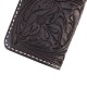 CARTERA 70S Long FLOWER Wallet Engraved Black