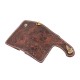 CARTERA 70S Brown Engraved Small FLOWER