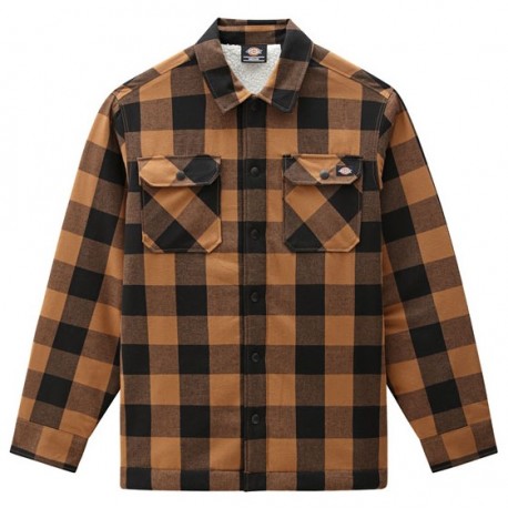 CAMISA DICKIES SHERPA LINED SACRAMENTO SHIRT BROWN DUCK