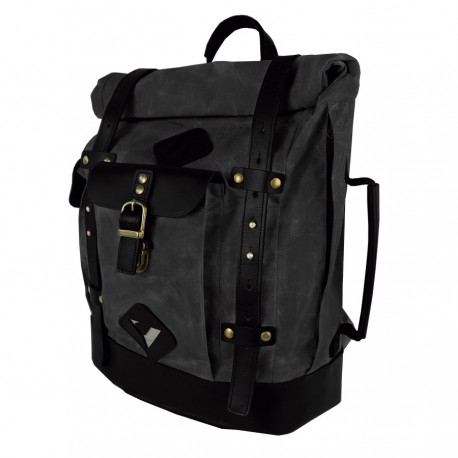 MOCHILA Y ALFORJA BY CITY OASIS NEGRA