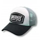 PURERACER LOGO BASIC WHITE BLACK GREY CAP