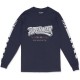 PURERACER THE SPEED SHOP BLUE NAVY LONG SLEEVE TEE