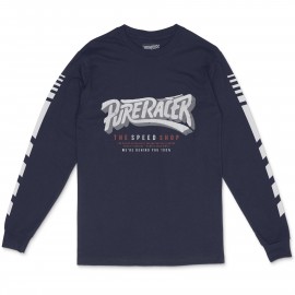 CAMISETA PURERACER MANGA LARGA THE SPEED SHOP BLUE NAVY