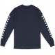 PURERACER CHECKERS BASIC BLUE NAVY 1 LONG SLEEVE TEE