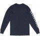 PURERACER CIRCLE CHECKERS BLUE NAVY LONG SLEEVE TEE