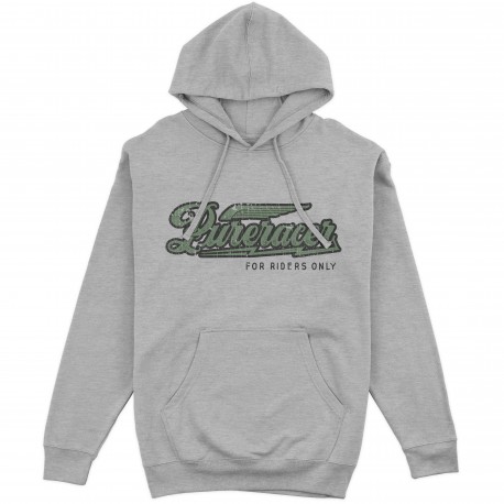 PURERACER WING LOGO BASIC HEATHER GREY HOODIE