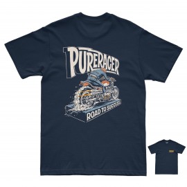 PURERACER ROAD TO SUCCESS BLUE NAVY T-SHIRT