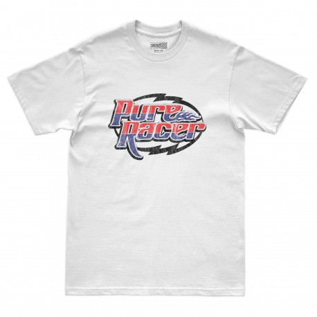 CAMISETA PURERACER RACING LOGO WHITE