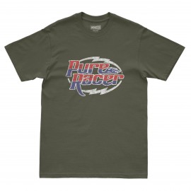 PURERACER RACING LOGO KHAKI T-SHIRT