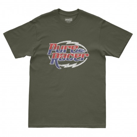 CAMISETA PURERACER RACING LOGO KHAKI