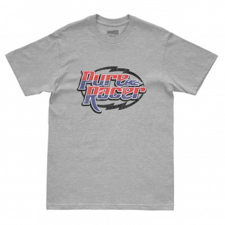 CAMISETA PURERACER RACING LOGO GREY HEATHER