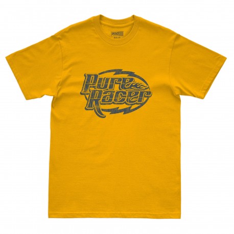 CAMISETA PURERACER RACING LOGO YELOW