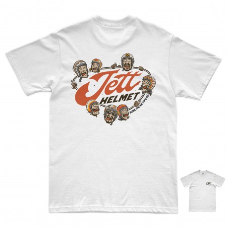 PURERACER JETT HELMETS WHITE T-SHIRT