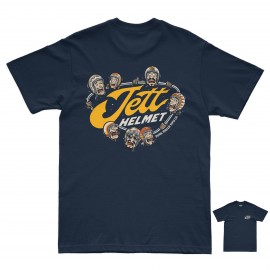 PURERACER JETT HELMETS BLUE NAVY T-SHIRT