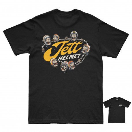 CAMISETA PURERACER JETT HELMETS BLACK