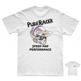 CAMISETA PURERACER MX HELMET WHITE