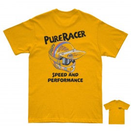 CAMISETA PURERACER MX HELMET YELOW