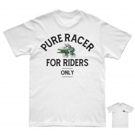 PURERACER CROCODILE WHITE T-SHIRT