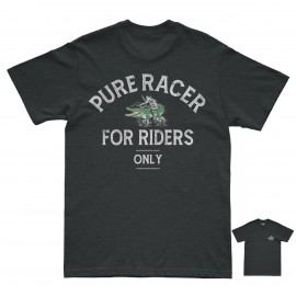 PURERACER CROCODILE DARK GREY HEATHER T-SHIRT