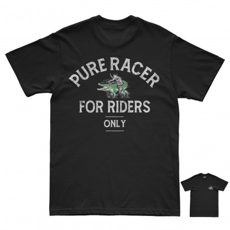 PURERACER CROCODILE BLACK T-SHIRT