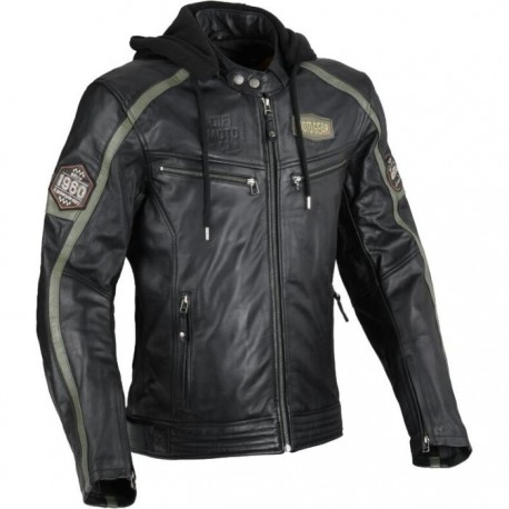 DIFI DETROIT 2 BLACK-GREEN JACKET