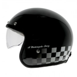 HELSTONS COURSE BLACK HELMET