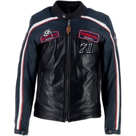 CHAQUETA HELSTONS FORMULA BLACK/BLUE