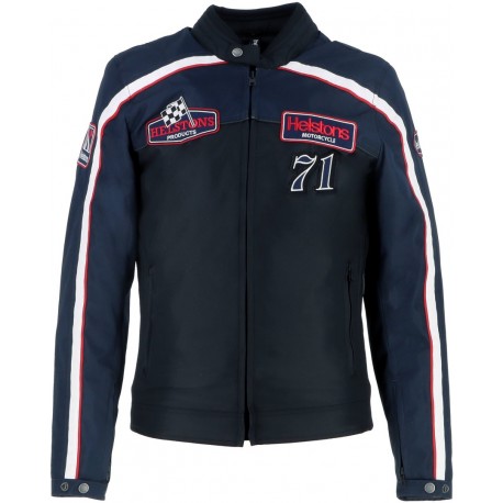 CHAQUETA HELSTONS FORMULA TEX BLACK/BLUE