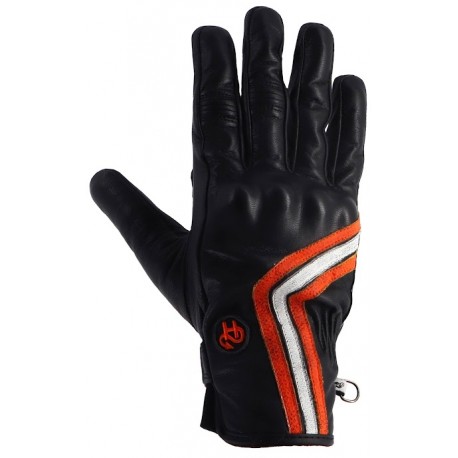 GUANTES HELSTONS LINE BLACK ORANGE