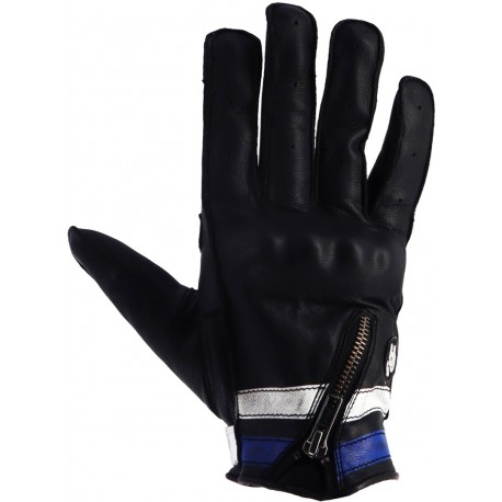 GUANTES HELSTONS ZIPER BLACK BLUE