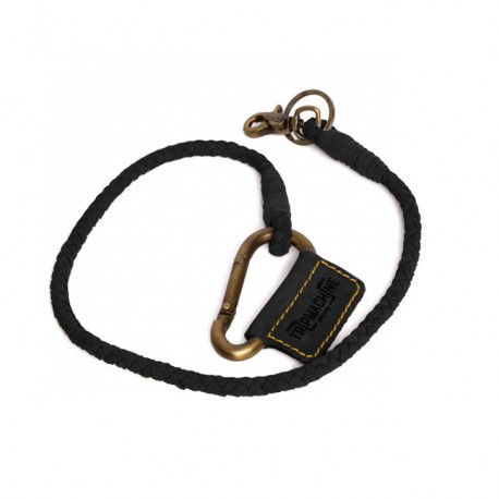 TRIP MACHINE BRAIDED KEY CHAIN BLACK BROWN