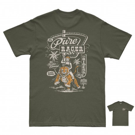 PURERACER WILL SPEED KHAKI T-SHIRT