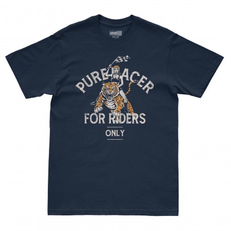 PURERACER WILL SPEED NAVY BLUE 2 T-SHIRT