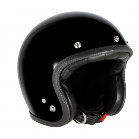 70S PASTELLO 06 GLOSS BLACK HELMET