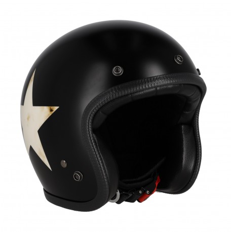 70S DIRTY 06 STAR BLACK HELMET