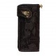 CARTERA 70S Long HEX Wallet Engraved Black