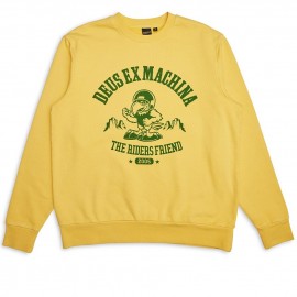 DEUS U CREW YELOW SWEATSHIRT