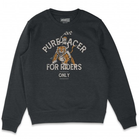 PURERACER WILL SPEED DARK GREY SWEATSHIRT