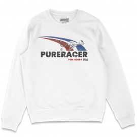 SUDADERA PURERACER MAXIMUM SPEED WHITE