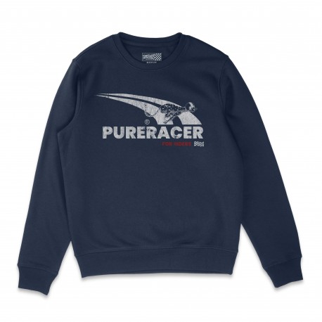 SUDADERA PURERACER MAXIMUM SPEED BLUE NAVY