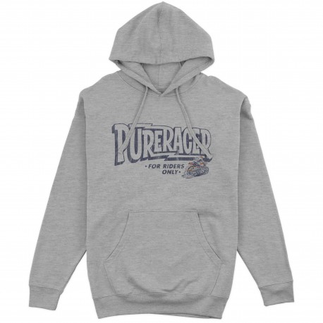 SUDADERA CAPUCHA PURERACER ROAD TO SUCCESS HEATHER GREY