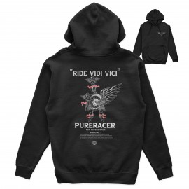 SUDADERA CAPUCHA PURERACER RIDE VIDI VINCI BLACK