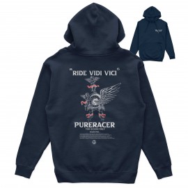 SUDADERA CAPUCHA PURERACER RIDE VIDI VINCI BLUE