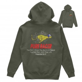 PURERACER MAXIMUM SPEED KHAKI HOODIE