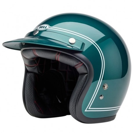 BELL CUSTOM 500 STEVE MCQUEEN METALLIC GREEN HELMET