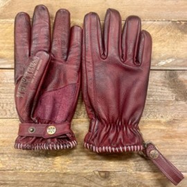 13 1/2 LOUD RIDE GLOVES BURGUNDY