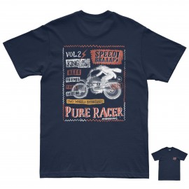 CAMISETA PURERACER KING OF JUMPS NAVY