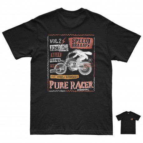 CAMISETA PURERACER KING OF JUMPS BLACK